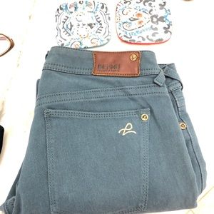 DL JADE Amanda Skinny Jeans in dark Jade color